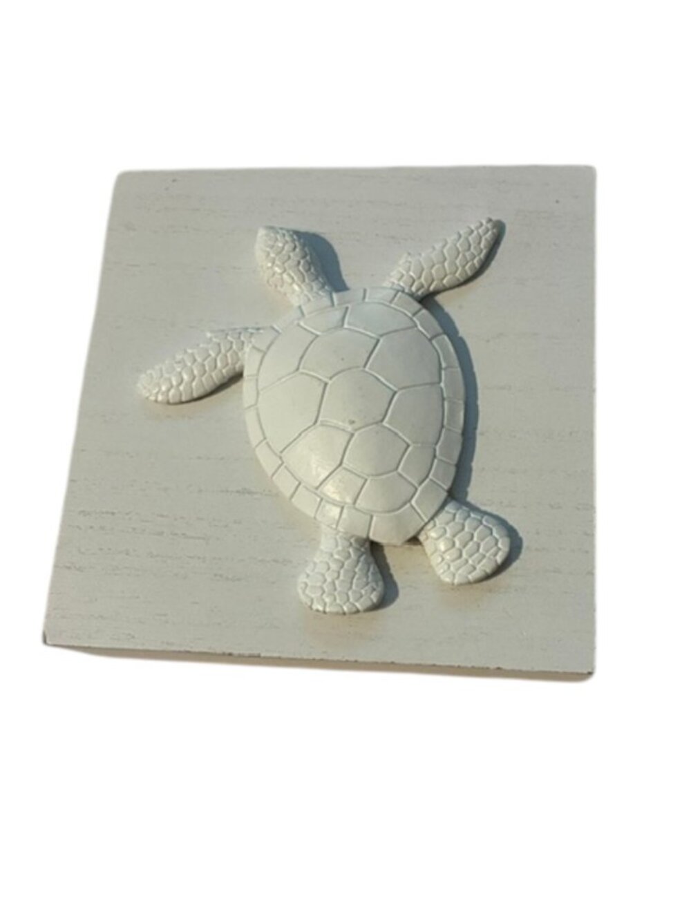 Wooden Block Sea Turtle Plaque